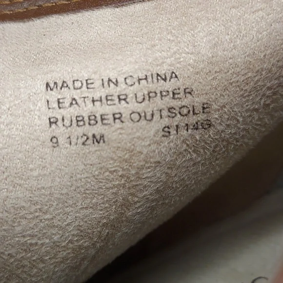 Michael Kors Haven Tan Suede Zip-Up Ankle Bootie Heels Size 9.5 - Picture 11 of 13